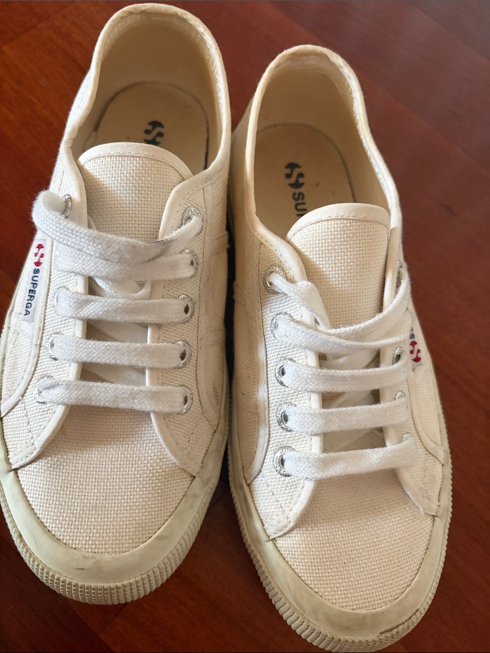 Superga Men's Canvas Sneakers in Off-White/Cream